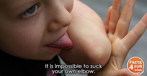 It is impossible to suck your own elbow.
