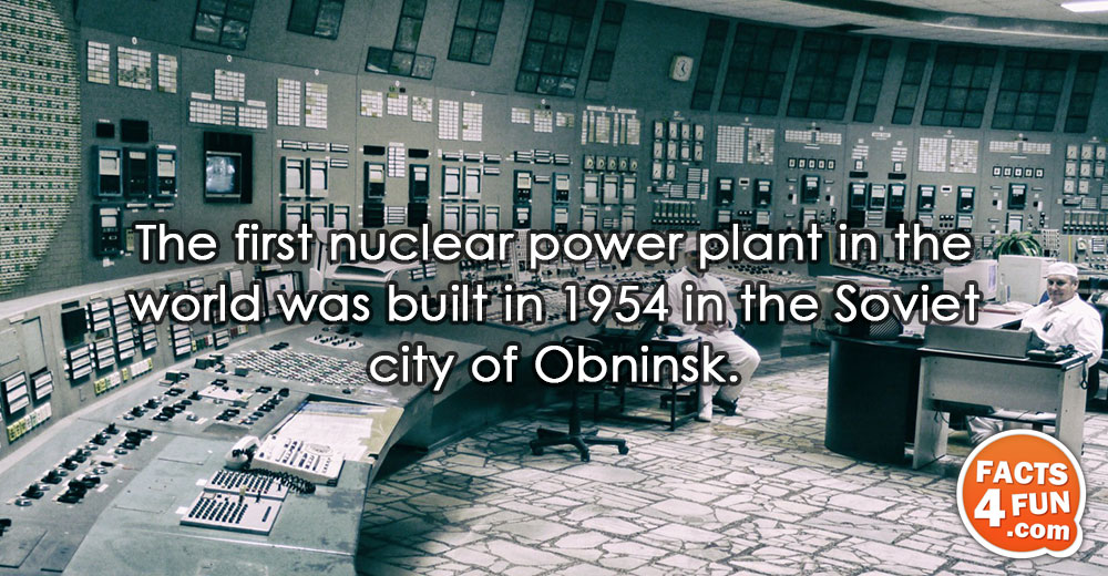 The First Nuclear Power Plant In The World Was Built In 1954 In The 