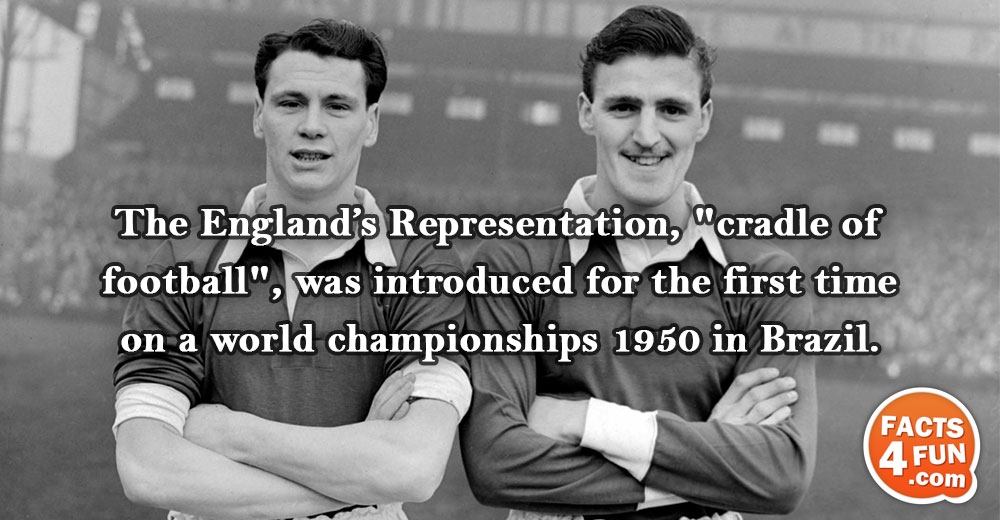 The England’s Representation, the cradle of football, was introduced for the first time on a world